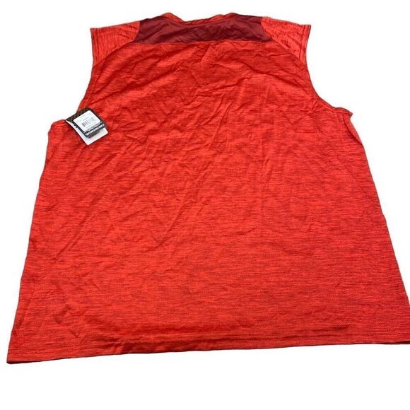 Spalding Mens Sleeveless Performance Top Tank Red Dri Power Ventilation XXL NEW - Picture 2 of 5